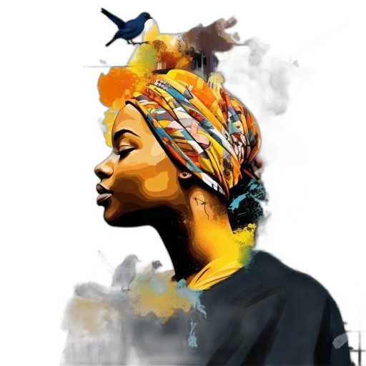 crown, face, photorealistic, watercolor transparent PNG cut-out