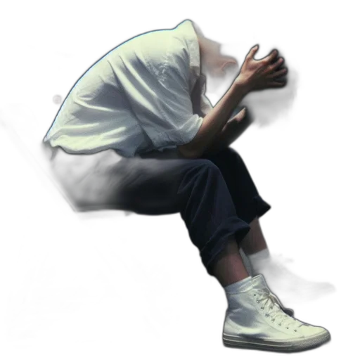 shoes, jacket, face, mask transparent PNG cut-out