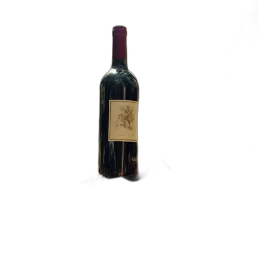 bottle, 3d render, wine, sits transparent PNG cut-out
