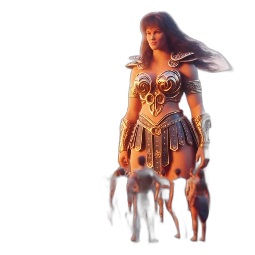 dress, concept art, fantasy art, 3d render transparent PNG cut-out