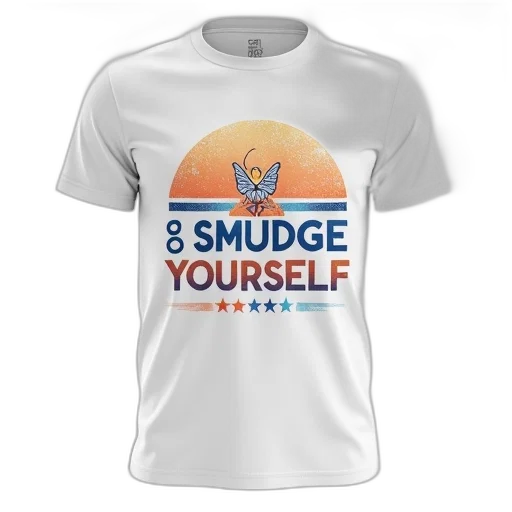 white, t-shirt, graphic, design transparent PNG cut-out