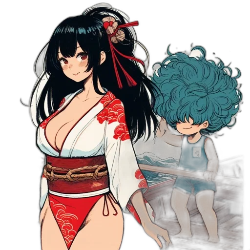 dress, concept art, anime, fantasy art transparent PNG cut-out