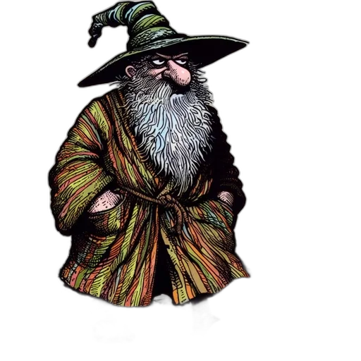 hat, staff, dragon, face transparent PNG cut-out