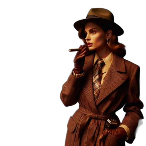 jacket, hat, staff, concept art transparent PNG cut-out