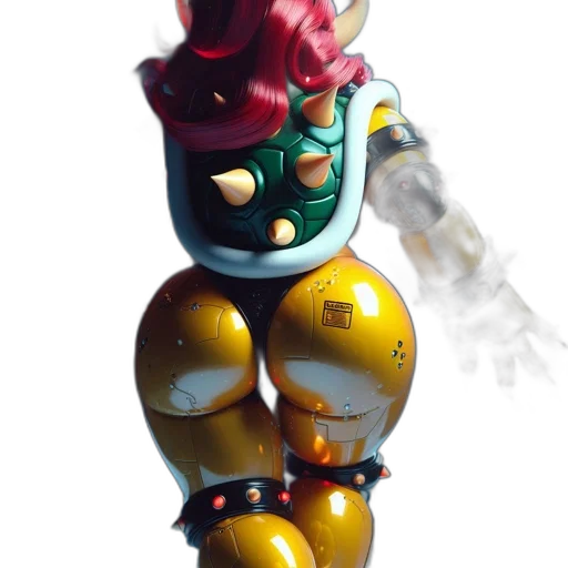 robot, crown, weapon, staff transparent PNG cut-out