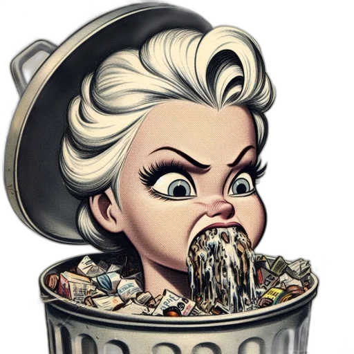 food, cartoon, comic book art, oversized transparent PNG cut-out