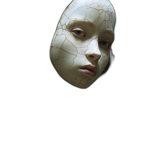 mask, face, robot, creature transparent PNG cut-out