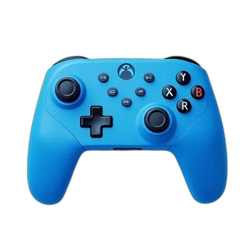 3d render, photorealistic, blue, nintendo transparent PNG cut-out