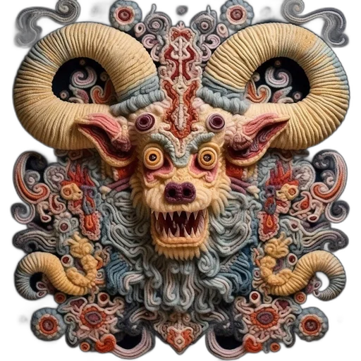 mask, dragon, face, creature transparent PNG cut-out