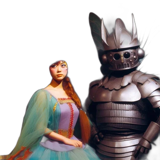 robot, dress, mask, concept art transparent PNG cut-out