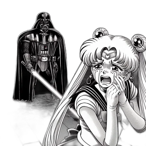 comic book art, concept art, cartoon, anime transparent PNG cut-out