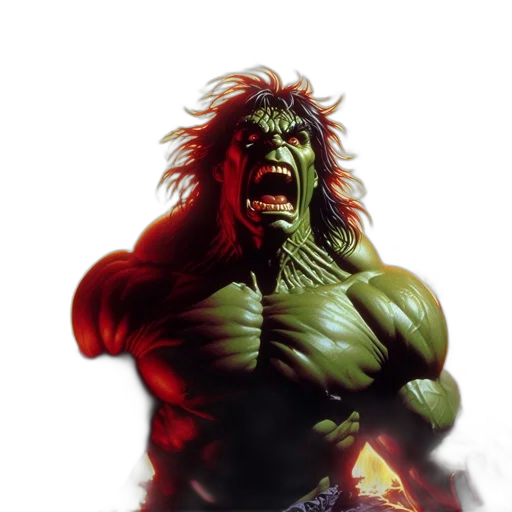 creature, concept art, comic book art, photorealistic transparent PNG cut-out
