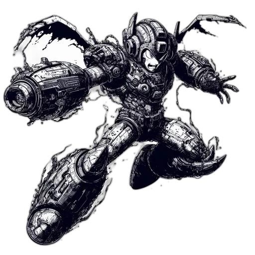 robot, weapon, creature, dragon transparent PNG cut-out