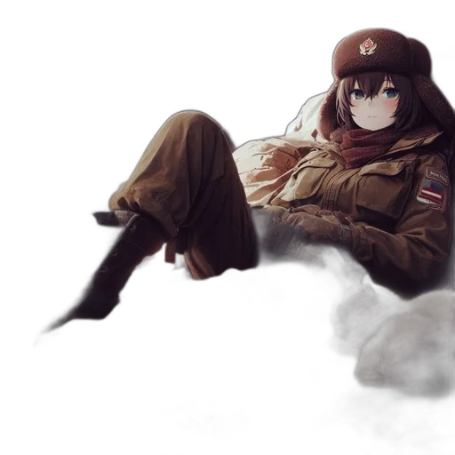 jacket, hat, weapon, animal transparent PNG cut-out