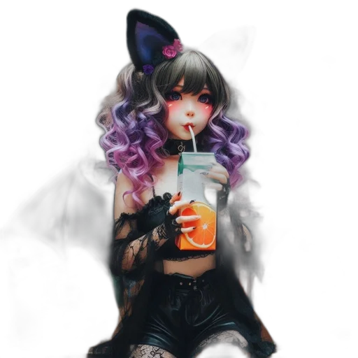 dress, creature, bottle, face transparent PNG cut-out