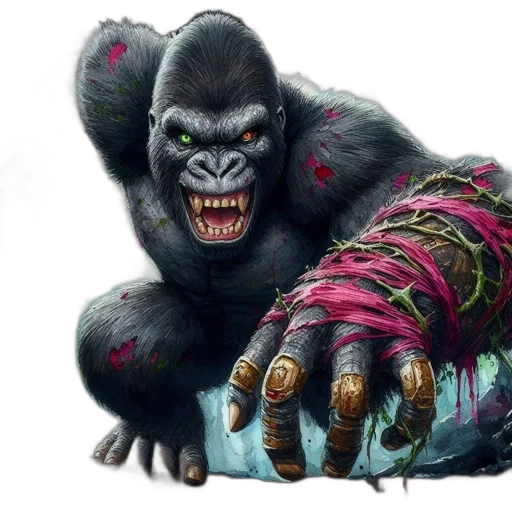 creature, animal, concept art, photorealistic transparent PNG cut-out