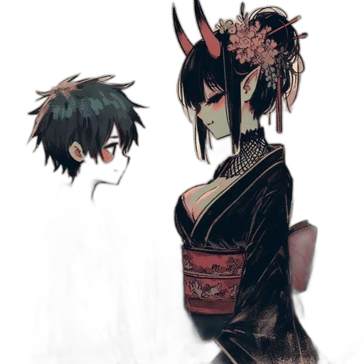 mask, creature, dress, staff transparent PNG cut-out