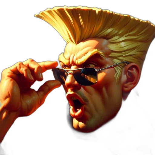 face, weapon, mask, comic book art transparent PNG cut-out