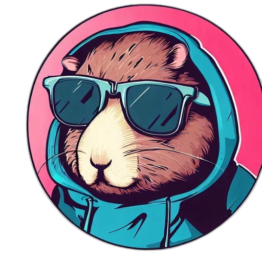 jacket, animal, comic book art, cyberpunk transparent PNG cut-out