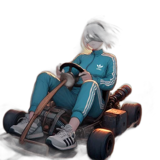 robot, car, weapon, jacket transparent PNG cut-out