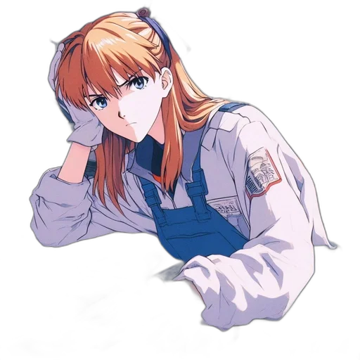 jacket, staff, robot, face transparent PNG cut-out