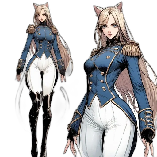 concept art, fantasy art, anime, comic book art transparent PNG cut-out