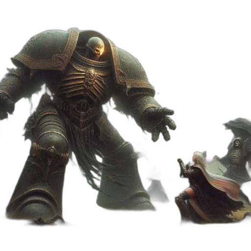 robot, concept art, fantasy art, 3d render transparent PNG cut-out