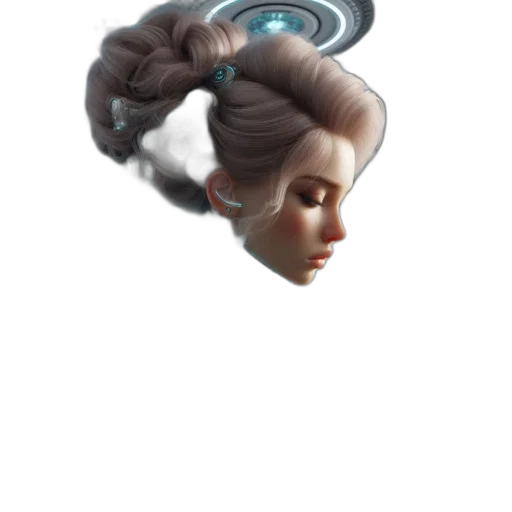 hair, crown, face, mask transparent PNG cut-out