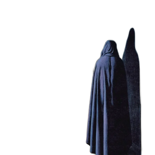 dress, jacket, mask, staff transparent PNG cut-out