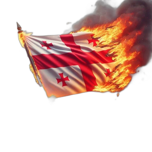 fire, burning, national, flag transparent PNG cut-out