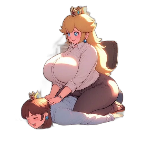 crown, dress, staff, weapon transparent PNG cut-out