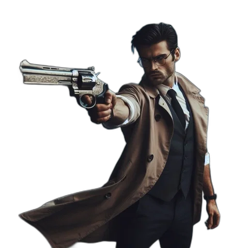 jacket, weapon, staff, concept art transparent PNG cut-out