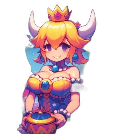 crown, dress, staff, weapon transparent PNG cut-out