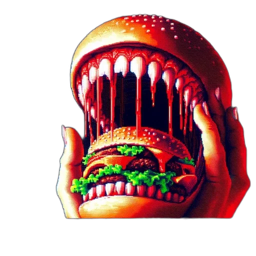 food, creature, face, animal transparent PNG cut-out