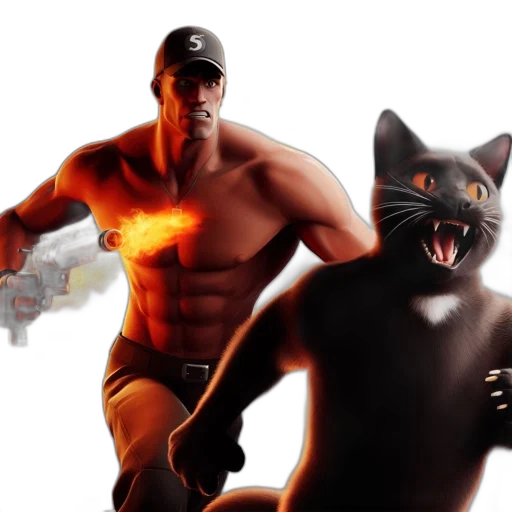 concept art, comic book art, 3d render, fantasy art transparent PNG cut-out
