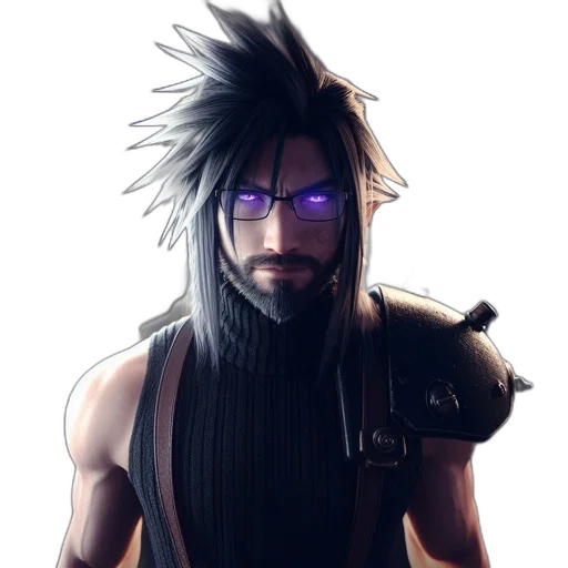 staff, hair, mask, weapon transparent PNG cut-out