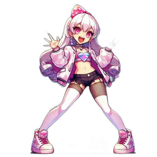 jacket, weapon, pixel art, anime transparent PNG cut-out