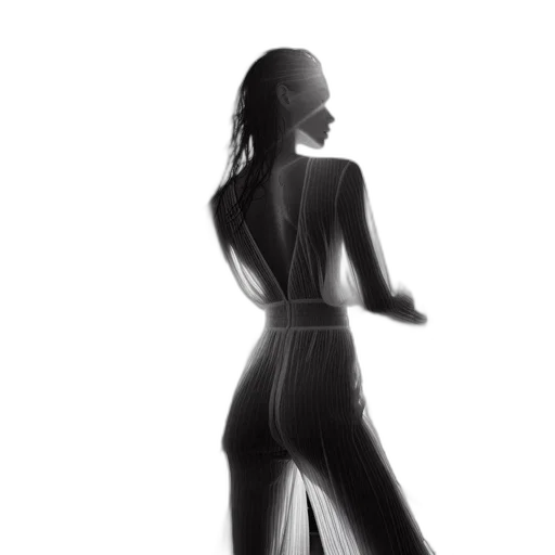 dress, staff, jewelry, robot transparent PNG cut-out