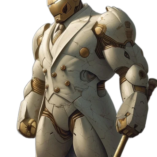 robot, weapon, concept art, 3d render transparent PNG cut-out