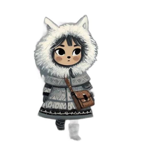 jacket, animal, concept art, 3d render transparent PNG cut-out