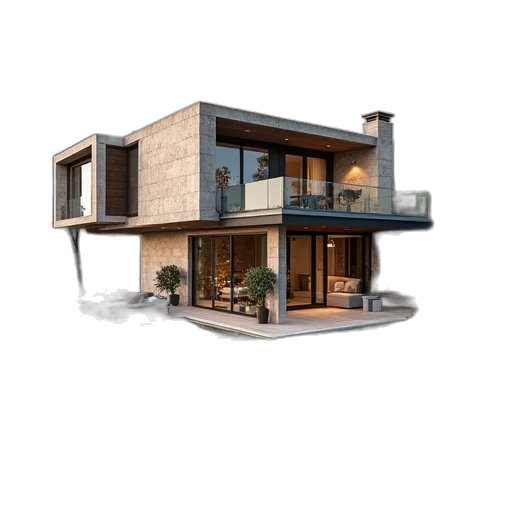 building, 3d render, concept art, photorealistic transparent PNG cut-out