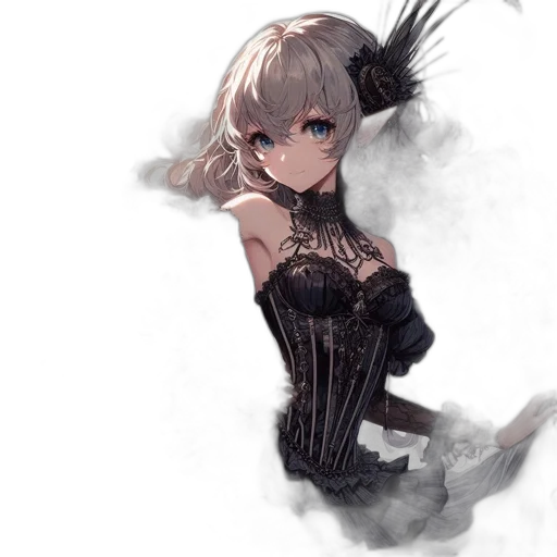 dress, staff, crown, weapon transparent PNG cut-out