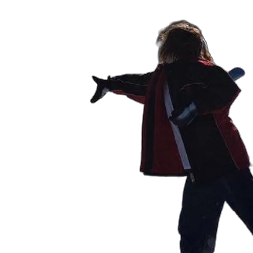 jacket, staff, sword, outer space transparent PNG cut-out