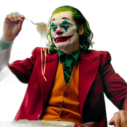 concept art, person, dressed, joker transparent PNG cut-out
