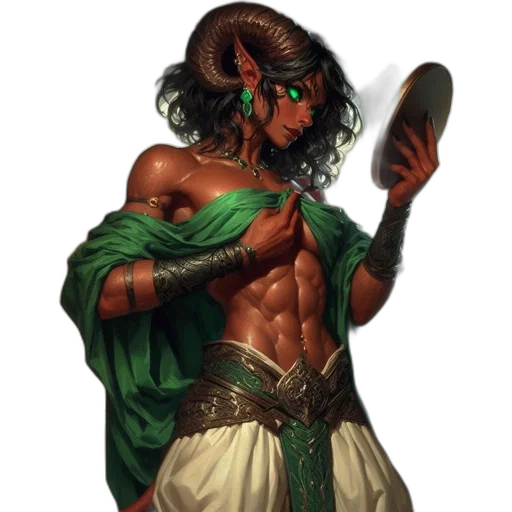 dragon, mask, staff, fantasy art transparent PNG cut-out
