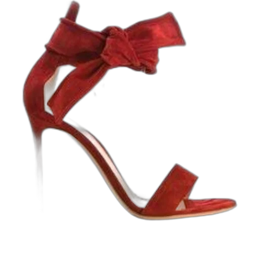 shoes, red, pair, high-heeled transparent PNG cut-out