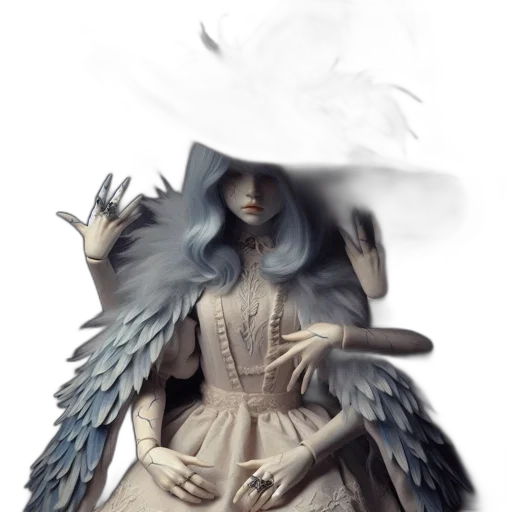 dress, mask, hat, jewelry transparent PNG cut-out