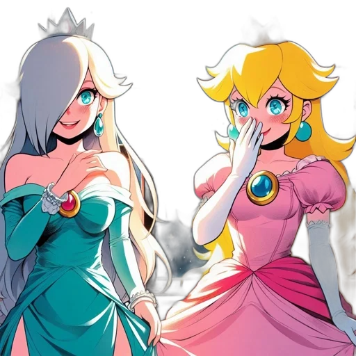 dress, crown, concept art, anime transparent PNG cut-out