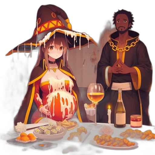 food, dress, staff, concept art transparent PNG cut-out