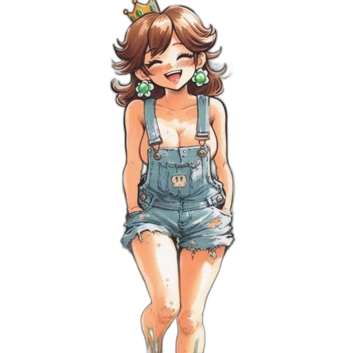 dress, crown, staff, hat transparent PNG cut-out